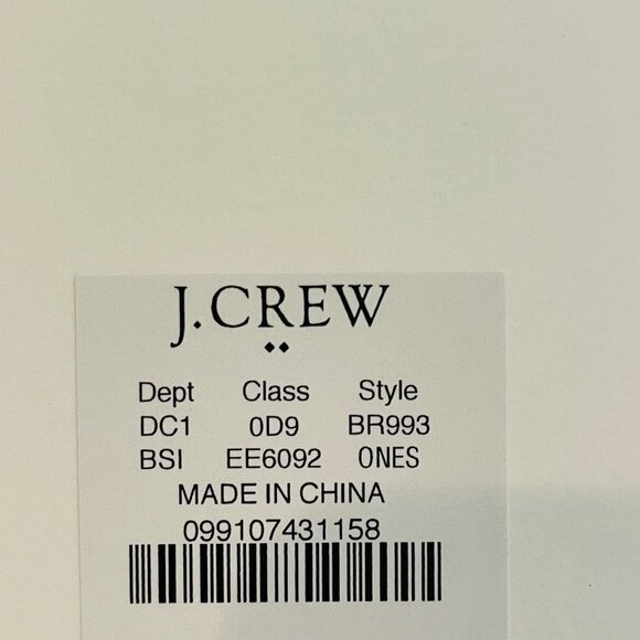 J.Crew Hammered drop earrings, mini circle, silver, 2 1/4" lightweight - Picture 6 of 6